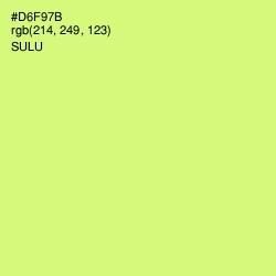 #D6F97B - Sulu Color Image