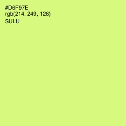 #D6F97E - Sulu Color Image