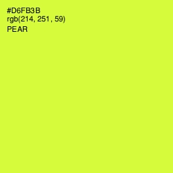 #D6FB3B - Pear Color Image