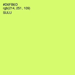 #D6FB6D - Sulu Color Image