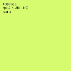 #D6FB6E - Sulu Color Image