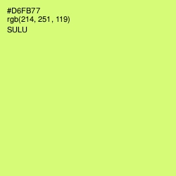 #D6FB77 - Sulu Color Image