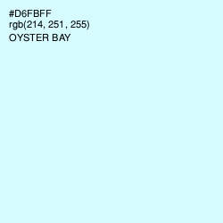 #D6FBFF - Oyster Bay Color Image