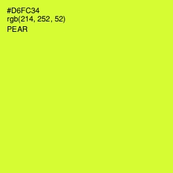 #D6FC34 - Pear Color Image