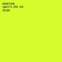 #D6FD2B - Pear Color Image