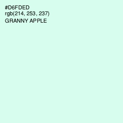 #D6FDED - Granny Apple Color Image