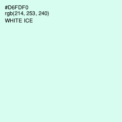 #D6FDF0 - White Ice Color Image