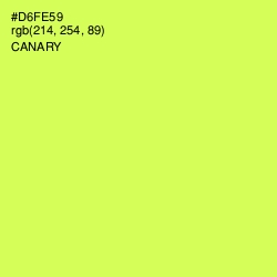 #D6FE59 - Canary Color Image