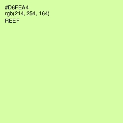 #D6FEA4 - Reef Color Image