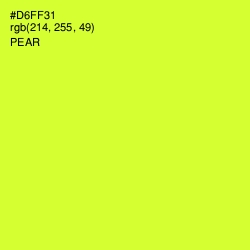 #D6FF31 - Pear Color Image