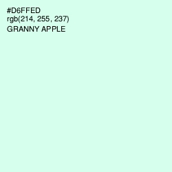 #D6FFED - Granny Apple Color Image