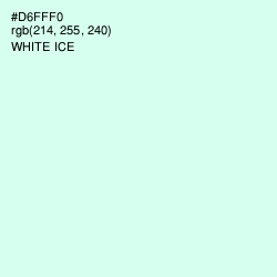 #D6FFF0 - White Ice Color Image