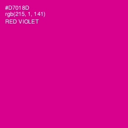 #D7018D - Red Violet Color Image