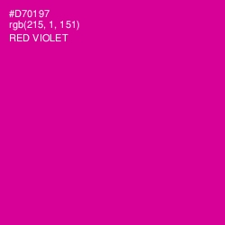 #D70197 - Red Violet Color Image