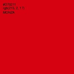 #D70211 - Monza Color Image