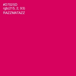 #D7025D - Razzmatazz Color Image