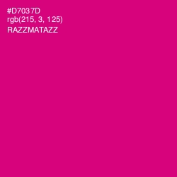 #D7037D - Razzmatazz Color Image