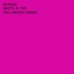 #D708A2 - Hollywood Cerise Color Image