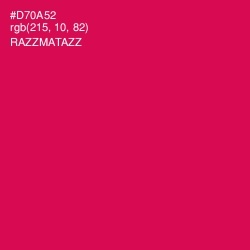 #D70A52 - Razzmatazz Color Image