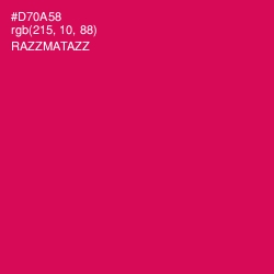 #D70A58 - Razzmatazz Color Image