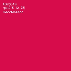 #D70C4B - Razzmatazz Color Image