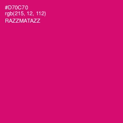 #D70C70 - Razzmatazz Color Image