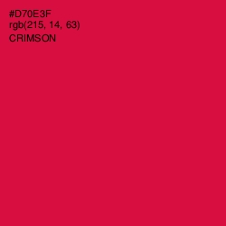 #D70E3F - Crimson Color Image
