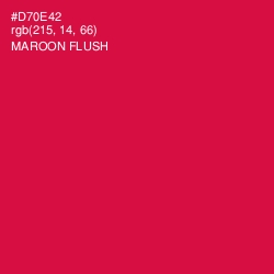 #D70E42 - Maroon Flush Color Image
