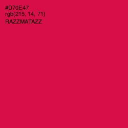 #D70E47 - Razzmatazz Color Image