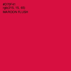 #D70F41 - Maroon Flush Color Image