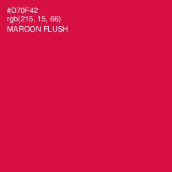 #D70F42 - Maroon Flush Color Image