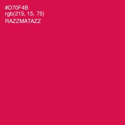 #D70F4B - Razzmatazz Color Image