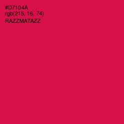 #D7104A - Razzmatazz Color Image