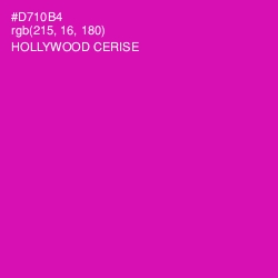 #D710B4 - Hollywood Cerise Color Image