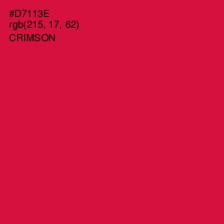 #D7113E - Crimson Color Image