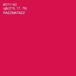 #D7114C - Razzmatazz Color Image