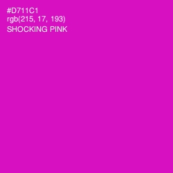 #D711C1 - Shocking Pink Color Image