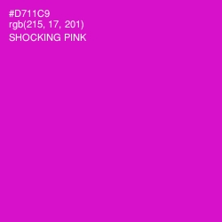 #D711C9 - Shocking Pink Color Image