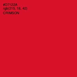 #D7122A - Crimson Color Image