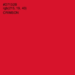 #D7132B - Crimson Color Image