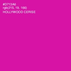 #D713A6 - Hollywood Cerise Color Image