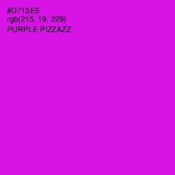 #D713E5 - Purple Pizzazz Color Image
