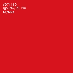 #D7141D - Monza Color Image