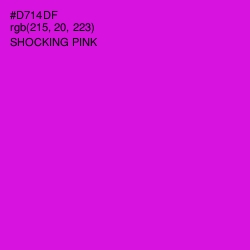 #D714DF - Shocking Pink Color Image