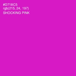 #D718C5 - Shocking Pink Color Image