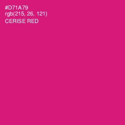 #D71A79 - Cerise Red Color Image