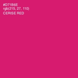 #D71B6E - Cerise Red Color Image