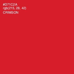 #D71C2A - Crimson Color Image