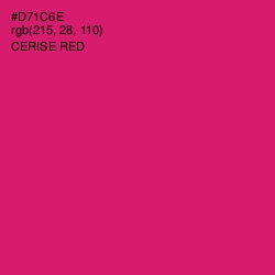 #D71C6E - Cerise Red Color Image