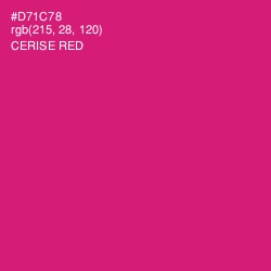#D71C78 - Cerise Red Color Image